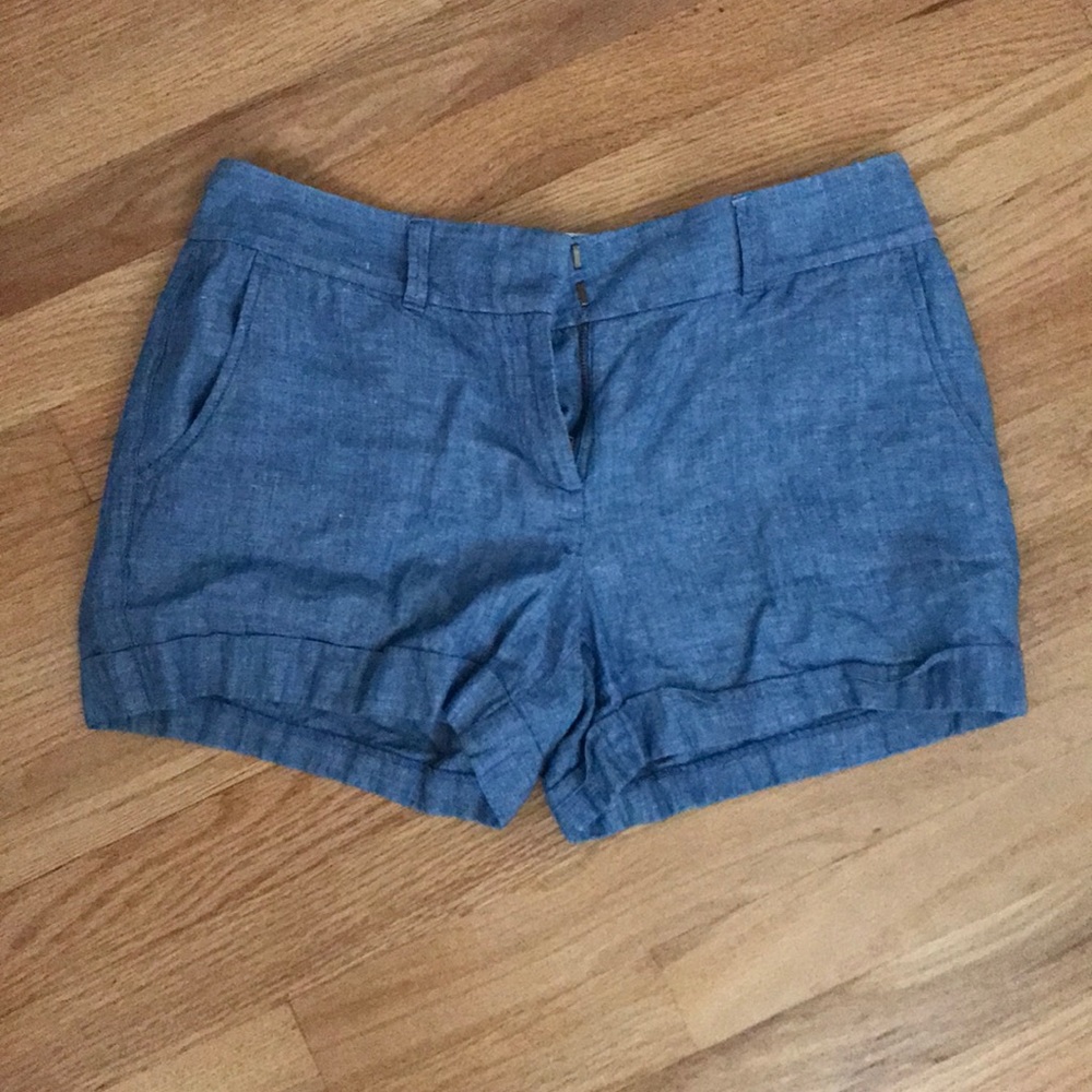 Chambray loft shorts
